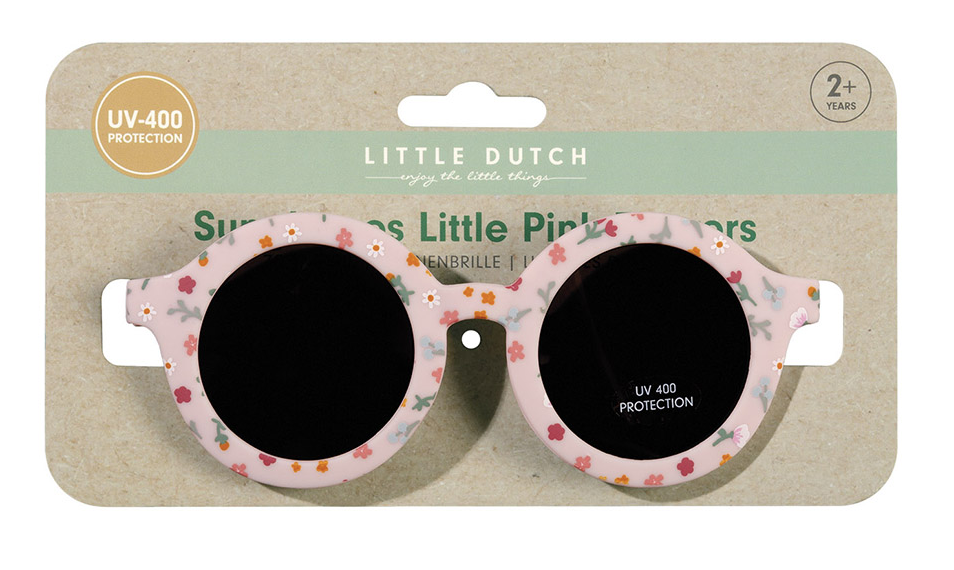 Iepakojums - Little Pink Flowers saulesbrilles, Little Dutch, Round, rozā, 125216