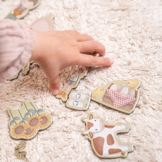 Magnētiskā spēle Little Farm, Magnetic Playboard, Little Dutch, LD7159