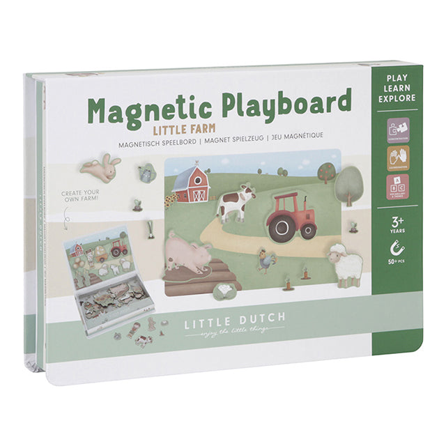 Magnētiskā spēle Little Farm, Magnetic Playboard, Little Dutch, LD7159