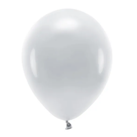 Hēlija balons - Metallic Silver Snow Balloon, 30cm, Hēlija baloni Liepājā, SB14PM-018
