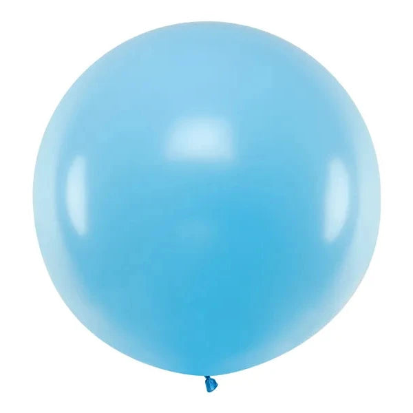 Apaļš balons Round Balloon, sky-blue, 100cm, zils, OLBO-003-