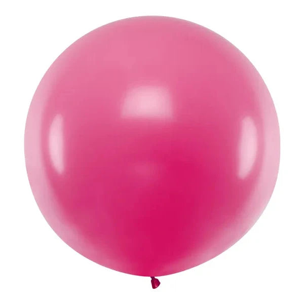 Apaļš balons Round Balloon, Pastel Fuchsia, 100cm, rozā, OLBO-034