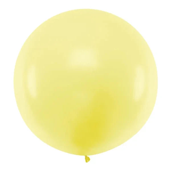 Apaļš balons Round Balloon, light yellow, 100cm, dzeltens, OLBO-084J