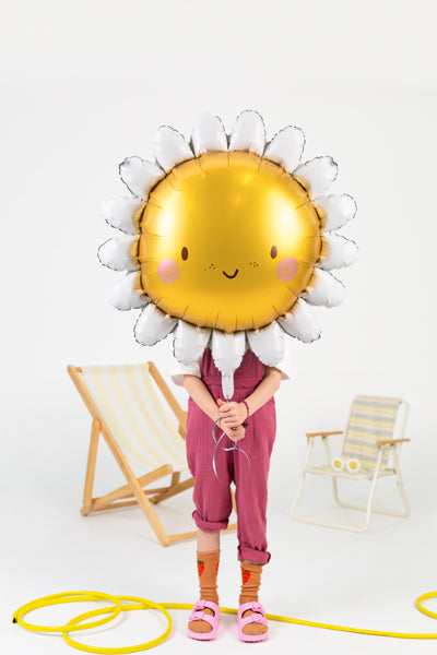 Liels folija balons Saule - pildāms ar gaisu vai hēliju, 90cm, Hēlija baloni Liepājā