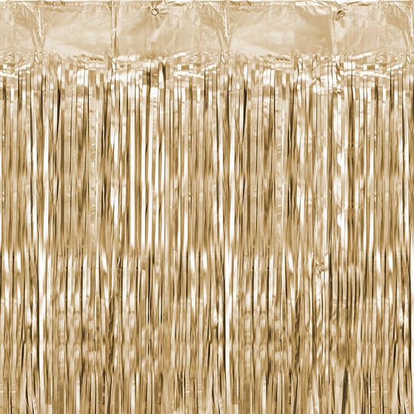 Svētku aizkari folija - Party Deco Party Curtain, gold, CRT-019ME