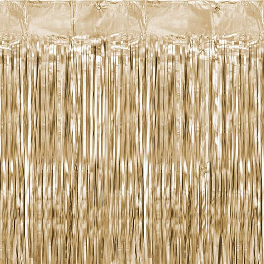 Svētku aizkari folija - Party Deco Party Curtain, gold, CRT-019ME