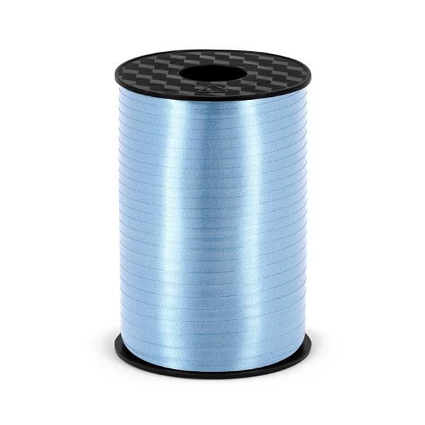 Zila plasmasas dāvanu lente - Plastic Ribbon, PRP5-01, light sky-blue, 5mm/225m