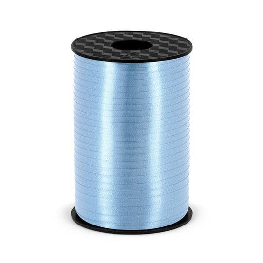 Zila plasmasas dāvanu lente - Plastic Ribbon, PRP5-01, light sky-blue, 5mm/225m