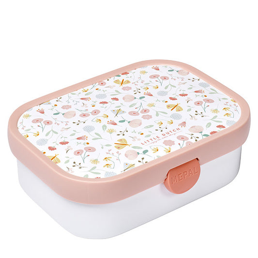 Pusdienu kārba rozā Flowers and Butterflies, Lunch box Little Dutch 107440065243