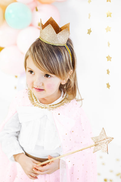 Princeses kostīma zelta kronītis meitenītei, Princess Costume Crown, Party Deco, STD1-019