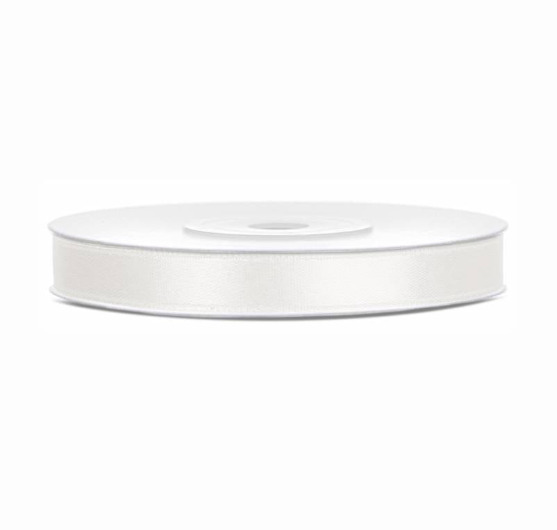 Krēmkrāsas satīna lente - Satin Ribbon, 
TS12-079J,  light cream, 6mm/25m