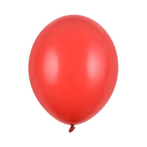 Hēlija balons - Pastel Poppy Red Balloon, 30cm, Hēlija baloni Liepājā, SB14P-007J