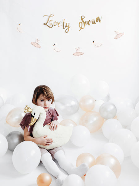 Hēlija balons - Pastel Pure White Balloon, 30cm, Hēlija baloni Liepājā, SB14P-008