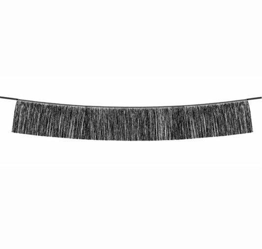 Svētku virtene ar bārkstīm - Fringe Garland, party deco, rozāmelna FG1-010
