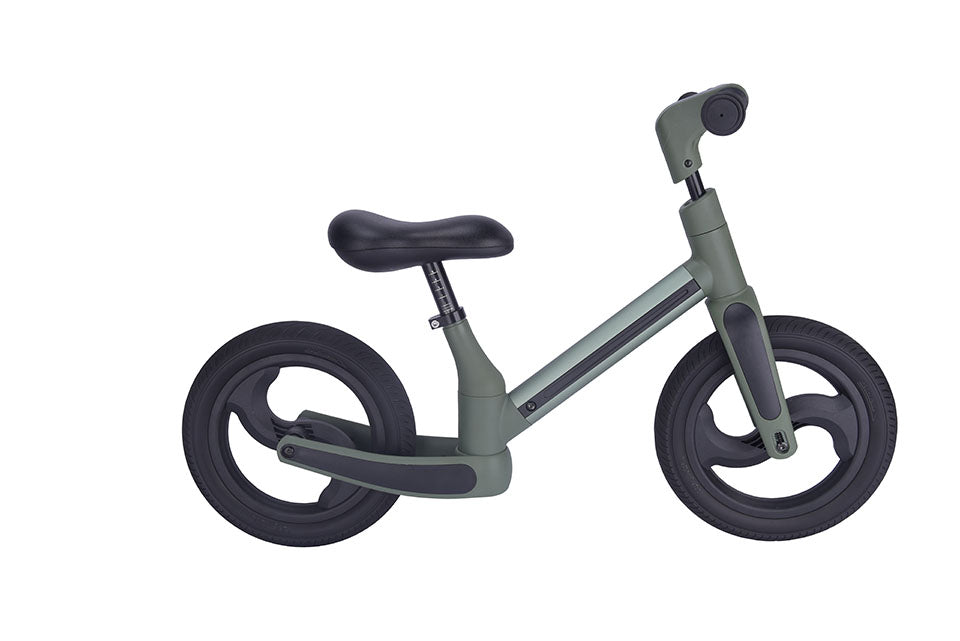 Foldable Balance Bike MANU Green, līdzsvara skrejritenis, salokāms, zaļš