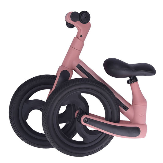 Foldable Balance Bike MANU Pink, līdzsvara skrejritenis, salokāms, rozā