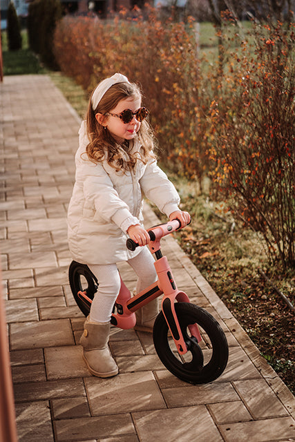 Foldable Balance Bike MANU Pink, līdzsvara skrejritenis, salokāms, rozā