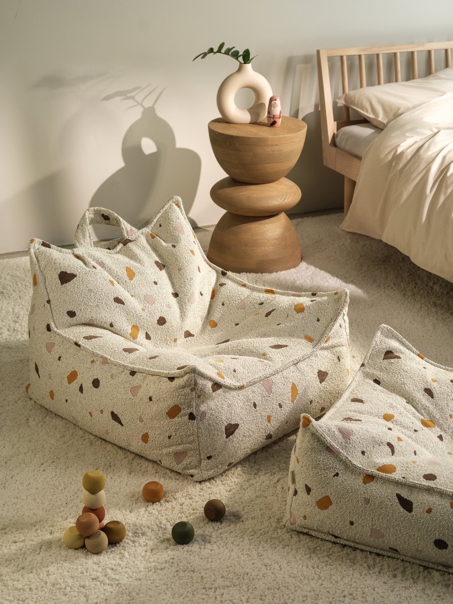 Sēžammaiss Terrazzo Marble Beanbag Chair, Wigiwama