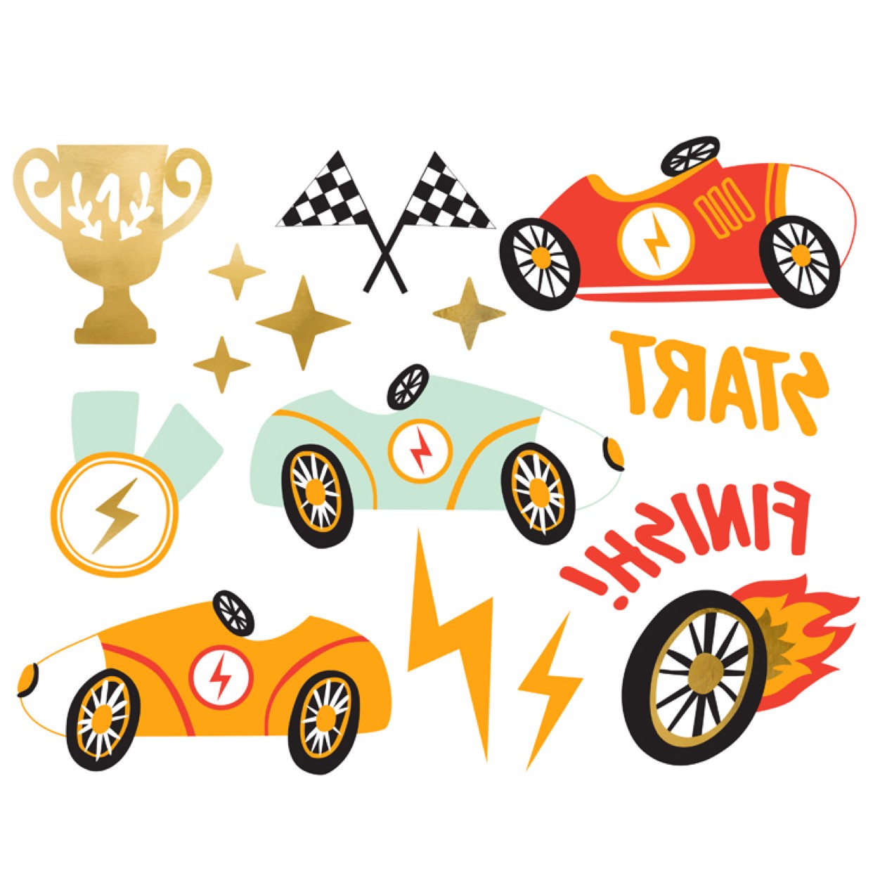 Bērnu tetovējumi Kids Temporary tattoos - Auto mašīnas, Tattoos Cars