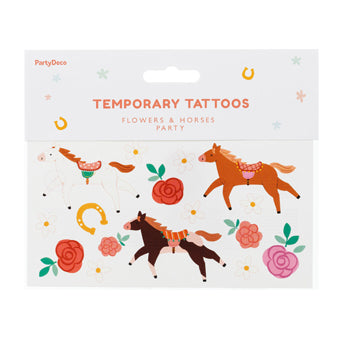 Bērnu tetovējumi - Zirgi, Kids Temporary Tattoos Horse