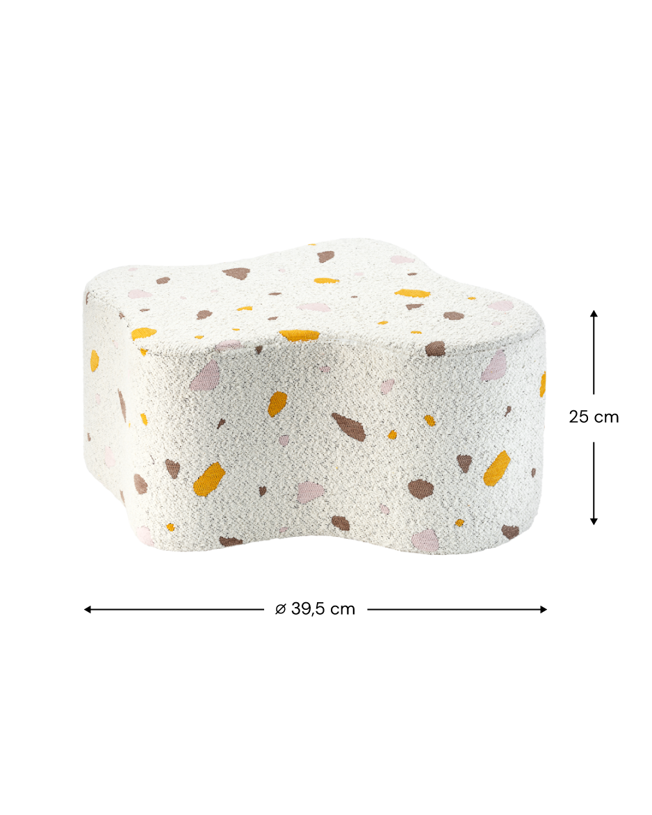 Pufs Terrazzo Marble Cloud Pouffe, Wigiwama