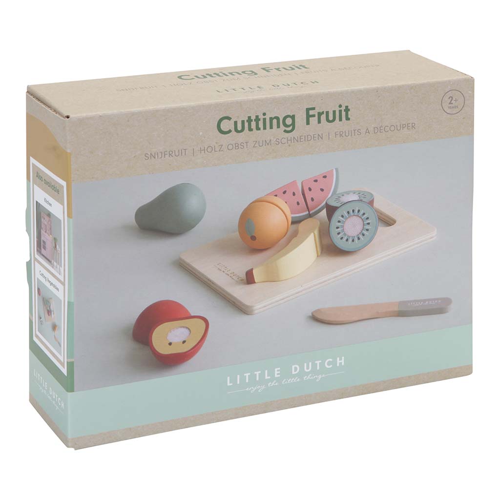 Koka augļu komplekts, Wooden Cutting Fruits, Little Dutch, LD4485