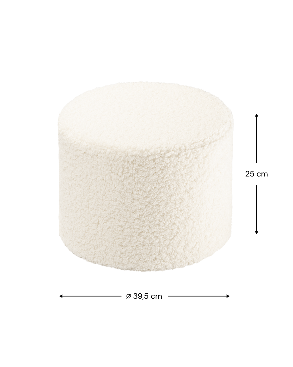 Pufs Cream White Pouffe, Wigiwama