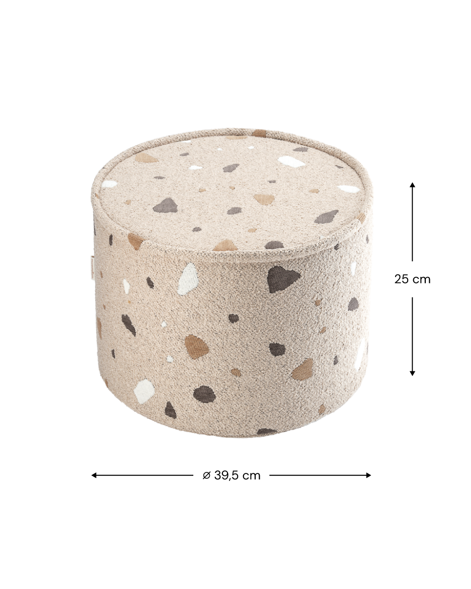 Pufs Terrazzo Sand Pouffe, Wigiwama