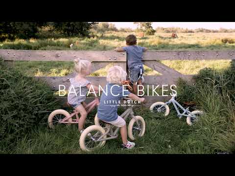 Video - Little Dutch rozā līdzsvara bērnu skrejritenis, Balance Bike Matt Olive, 8002