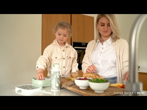 Video - Pusdienu kārba rozā Flowers and Butterflies, Lunch box Little Dutch 107440065243