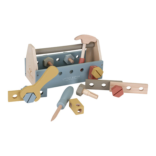 Koka rotaļu instrumentu kaste, Little Dutch, Toolbox 7078