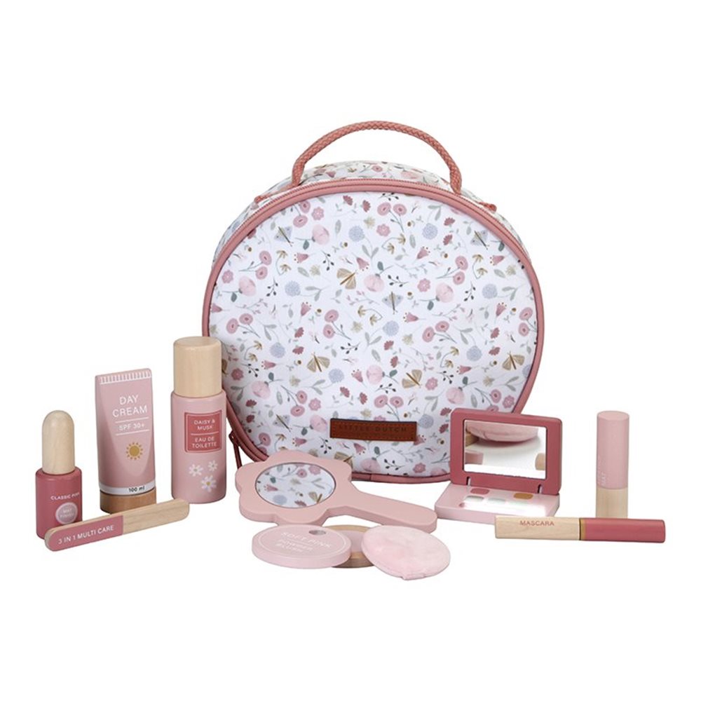 Montessori koka rotaļlieta - kosmētikas somiņa Little Dutch, Beauty Case, Makeup